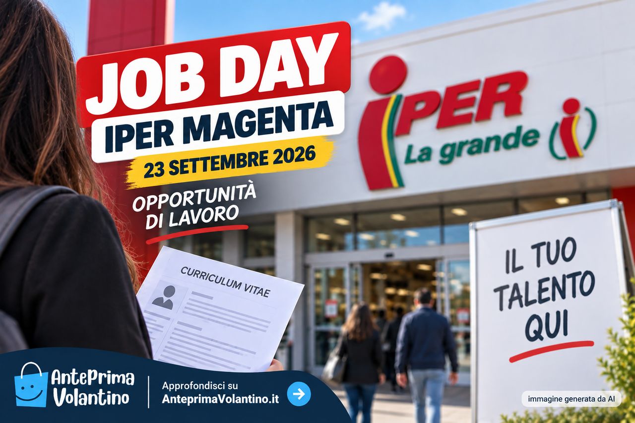Iper Magenta, Job Day il 23 settembre 2026, lavoro con Iper e Rom’antica