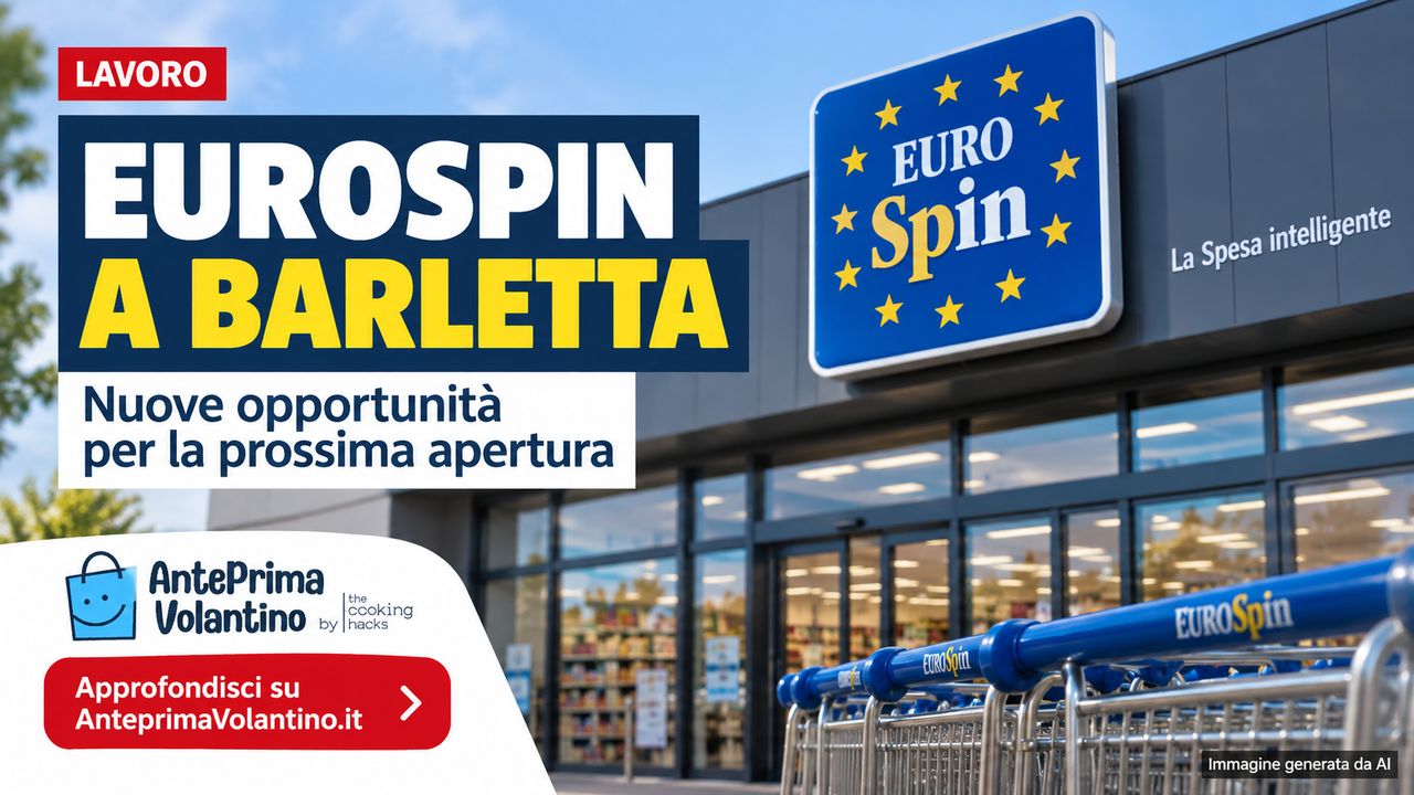 Lavoro Eurospin Barletta, 3 posizioni per la nuova apertura
