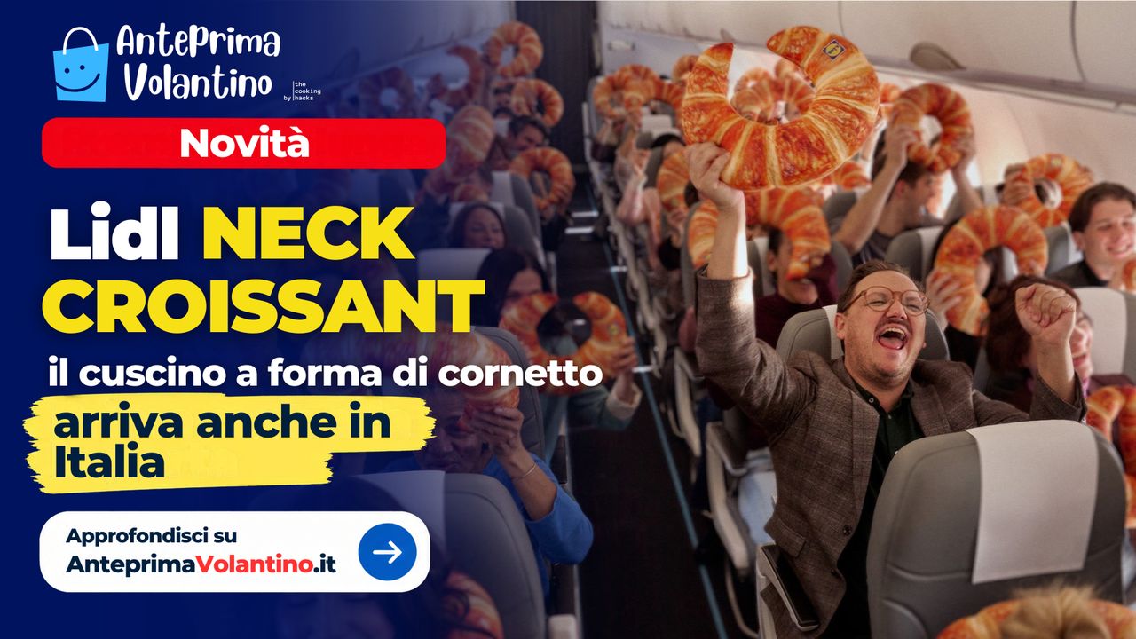 Lidl NeckCroissant, il cuscino a forma di cornetto arriva anche in Italia