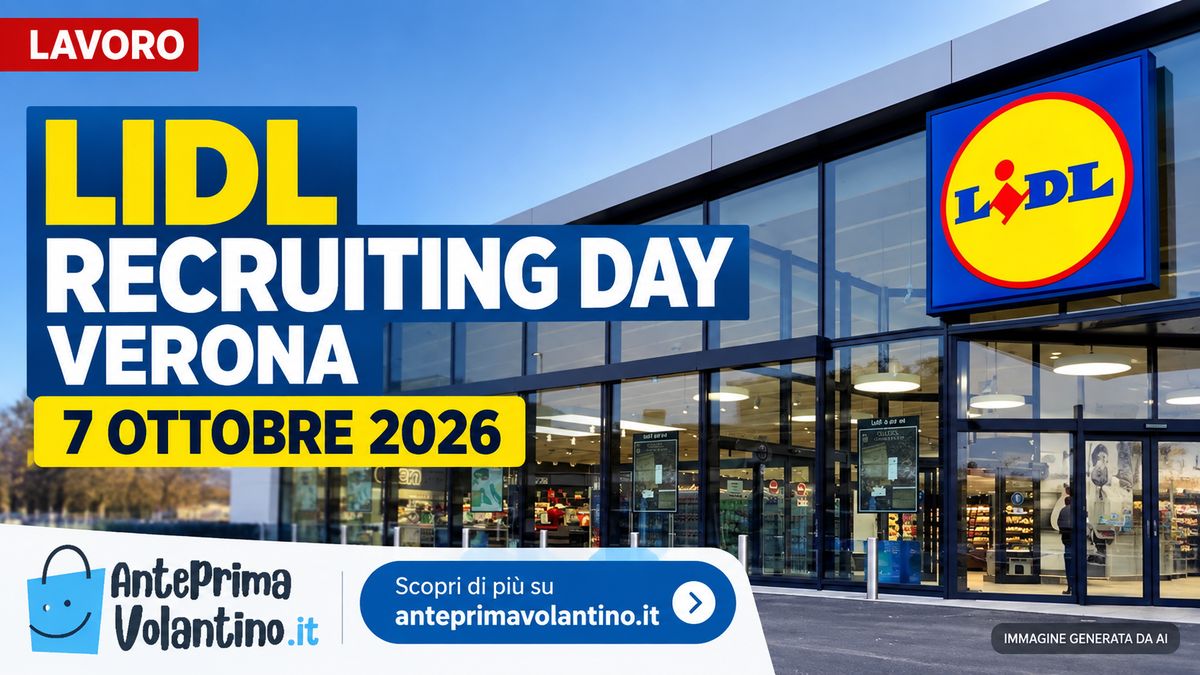 Lidl Recruiting Day Verona il 7 ottobre 2026, quattro profili aperti