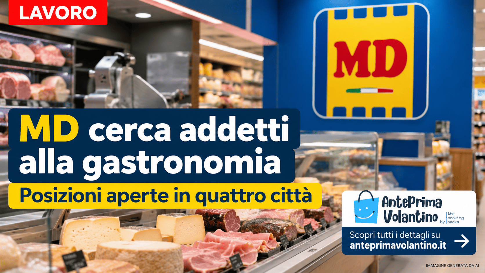 MD cerca addetti alla gastronomia in quattro città, posizioni aperte e come candidarsi