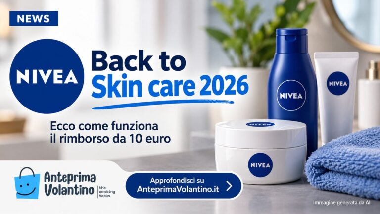 NIVEA Back to Skin care 2026, spendi 15 euro e ricevi 10 euro di rimborso