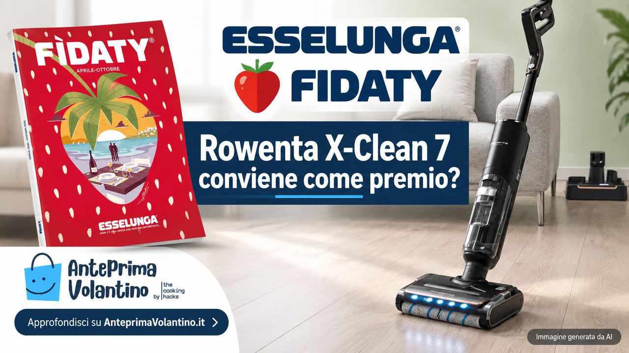 Premi Fidaty Esselunga, conviene la lavapavimenti Rowenta X-Clean 7?