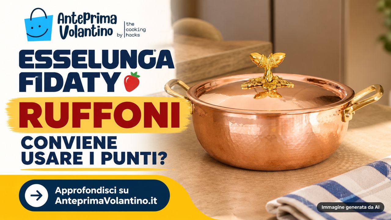 Premio Catalogo Esselunga Casseruola Ruffoni Historia Decor, conviene usare i punti Fìdaty?
