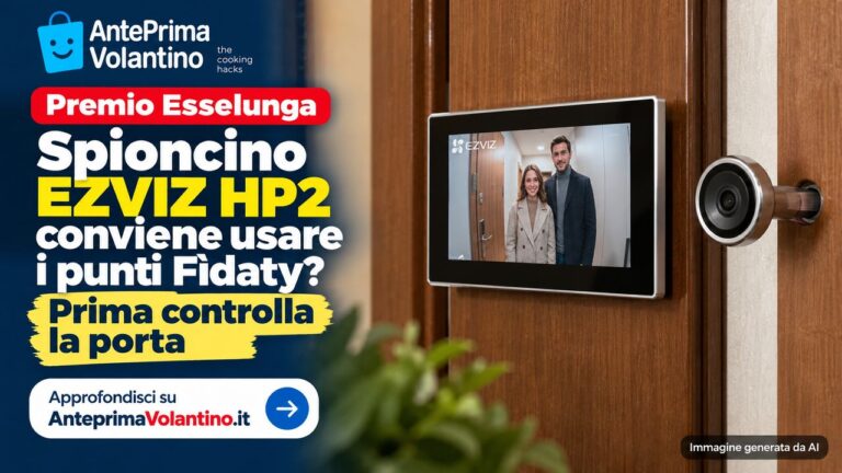 Premio Esselunga Spioncino EZVIZ HP2, conviene usare i punti Fìdaty? Prima controlla la porta