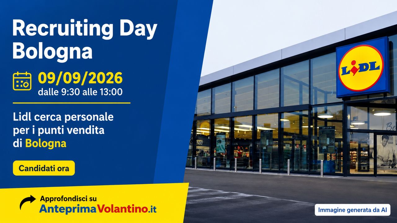 Recruiting Day Lidl Bologna il 9 settembre 2026