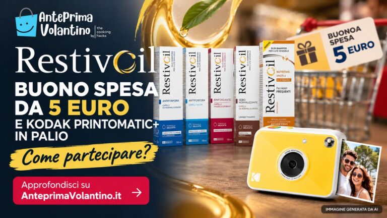 Restivoil, buono spesa da 5 euro e Kodak Printomatic+: come partecipare al concorso 2026