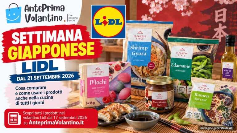 Settimana Giapponese Lidl dal 21 settembre 2026, cosa comprare e come usare i prodotti