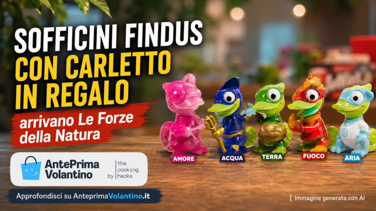 Sofficini Findus con Carletto in regalo, arrivano Le Forze della Natura