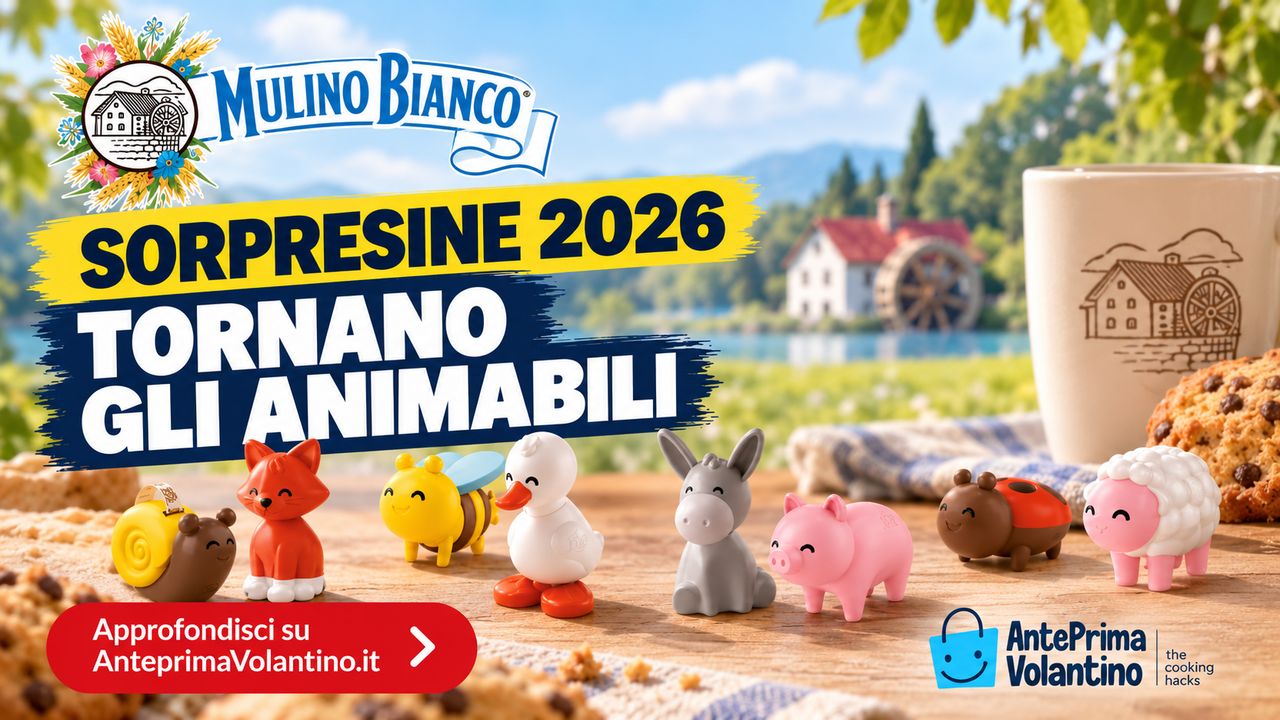 Sorpresine Mulino Bianco 2026, tornano gli Animabili da collezionare