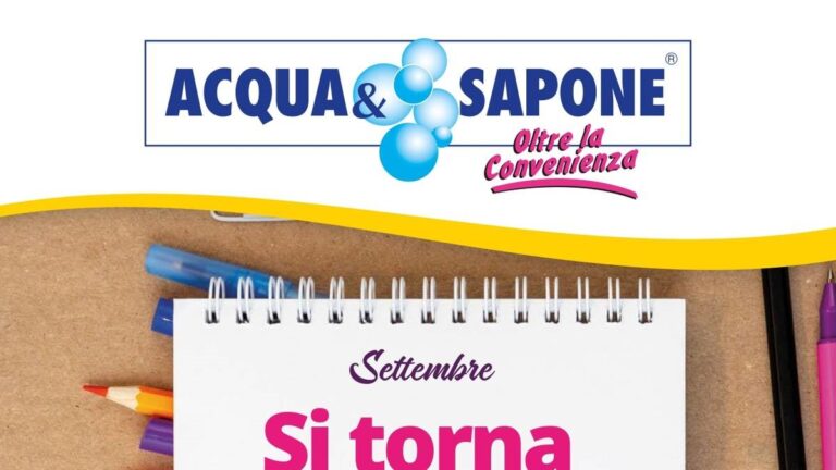 Volantino Acqua e Sapone Emilia-Romagna e Veneto Settembre 2026