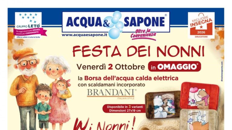 Volantino Acqua e Sapone Sicilia dal 21 settembre 2026