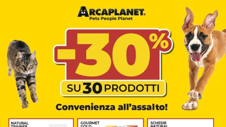 Volantino Arcaplanet dal 17 settembre 2026