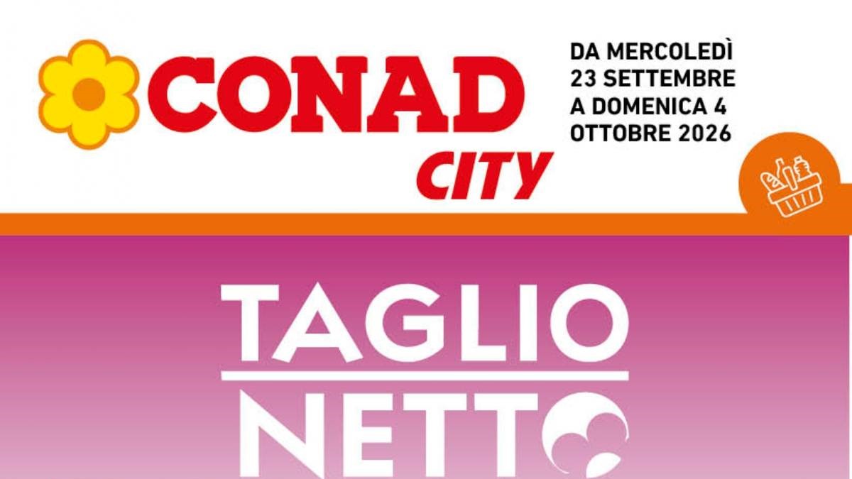 Volantino Conad City Campania dal 23 settembre 2026, offerte su ortofrutta, carne e dispensa