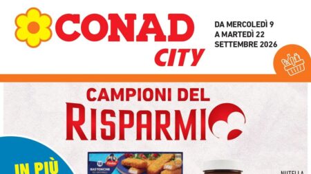 Volantino Conad City dal 9 settembre 2026
