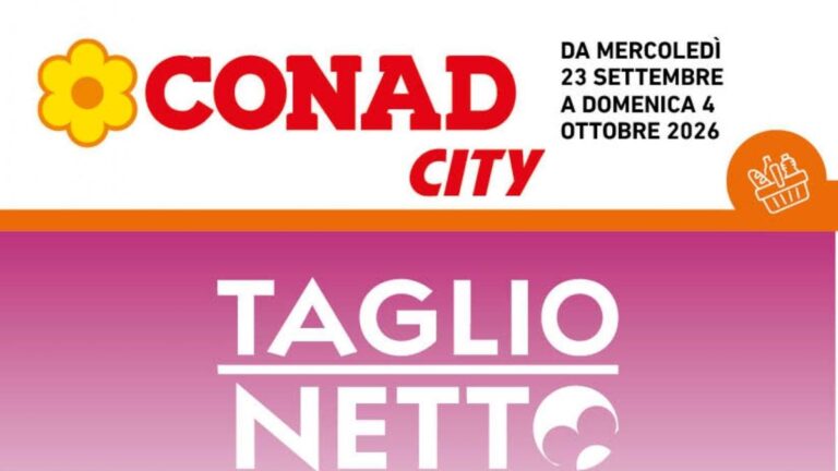 Volantino Conad City Lazio dal 23 settembre 2026