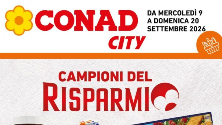 Volantino Conad City Lazio dal 9 settembre 2026