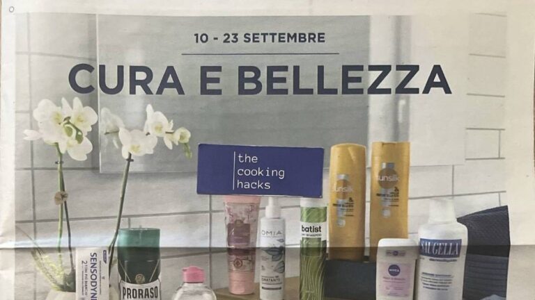 Volantino Esselunga Cura e Bellezza dal 10 settembre 2026, offerte fino al 23 settembre