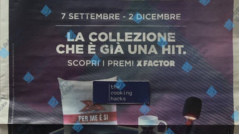 Volantino Esselunga dal 7 settembre 2026, protagonista la collezione X Factor