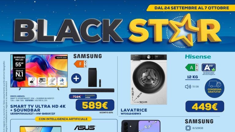 Volantino Euronics dal 24 settembre 2026