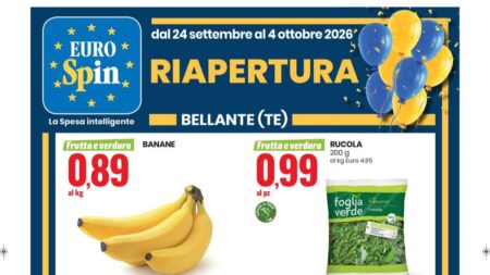 Volantino Eurospin dal 24 settembre 2026 riapertura a Bellante (TE)