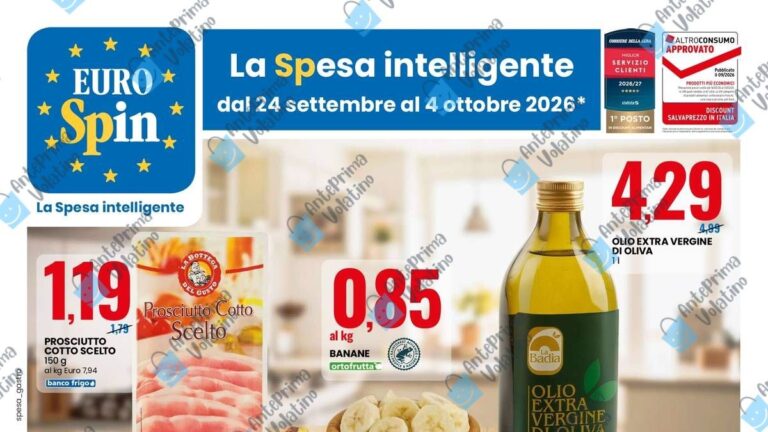 Volantino Eurospin dal 24 settembre 2026