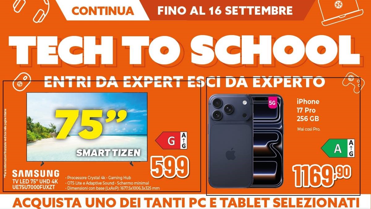 Volantino Expert dal 3 settembre 2026