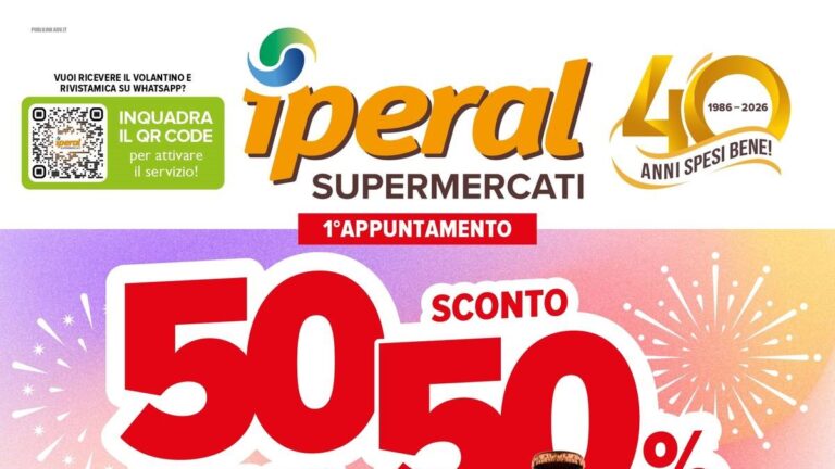 Volantino Iperal dal 16 settembre 2026