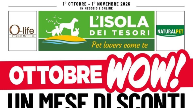 Volantino Isola dei Tesori Ottobre 2026