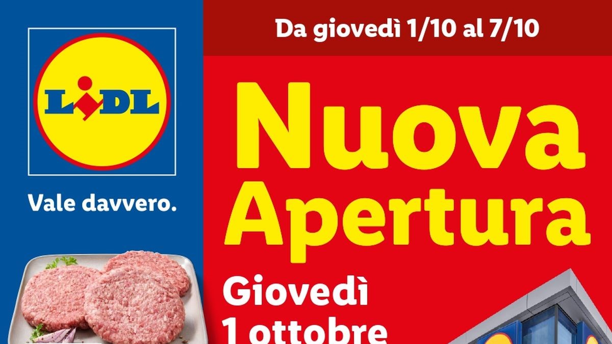 Volantino Lidl nuova apertura dal 1 ottobre 2026 a Cellatica: sconti fino al 50% e coupon Lidl Plus da 5 euro