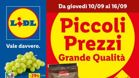 Volantino Lidl dal 10 settembre 2026 tra Sottocosto, Alpen Fest e novità Parkside