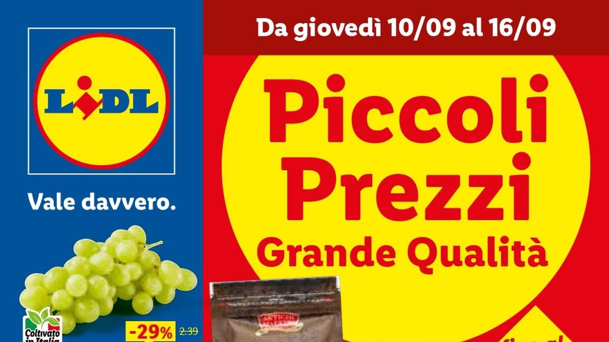Volantino Lidl dal 10 settembre 2026 tra Sottocosto, Alpen Fest e novità Parkside
