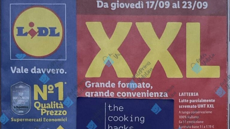 Volantino Lidl dal 17 settembre 2026 in anteprima