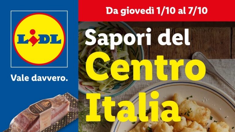 Volantino Lidl Centro Italia dal 1 ottobre 2026