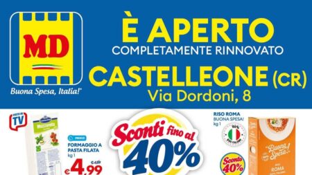 Volantino MD riapertura a Castellone dal 8 settembre 2026