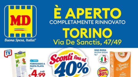 Volantino MD riapertura Torino dal 8 settembre 2026