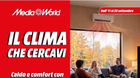 Volantino MediaWorld dal 11 settembre 2026, speciale clima e pompe di calore