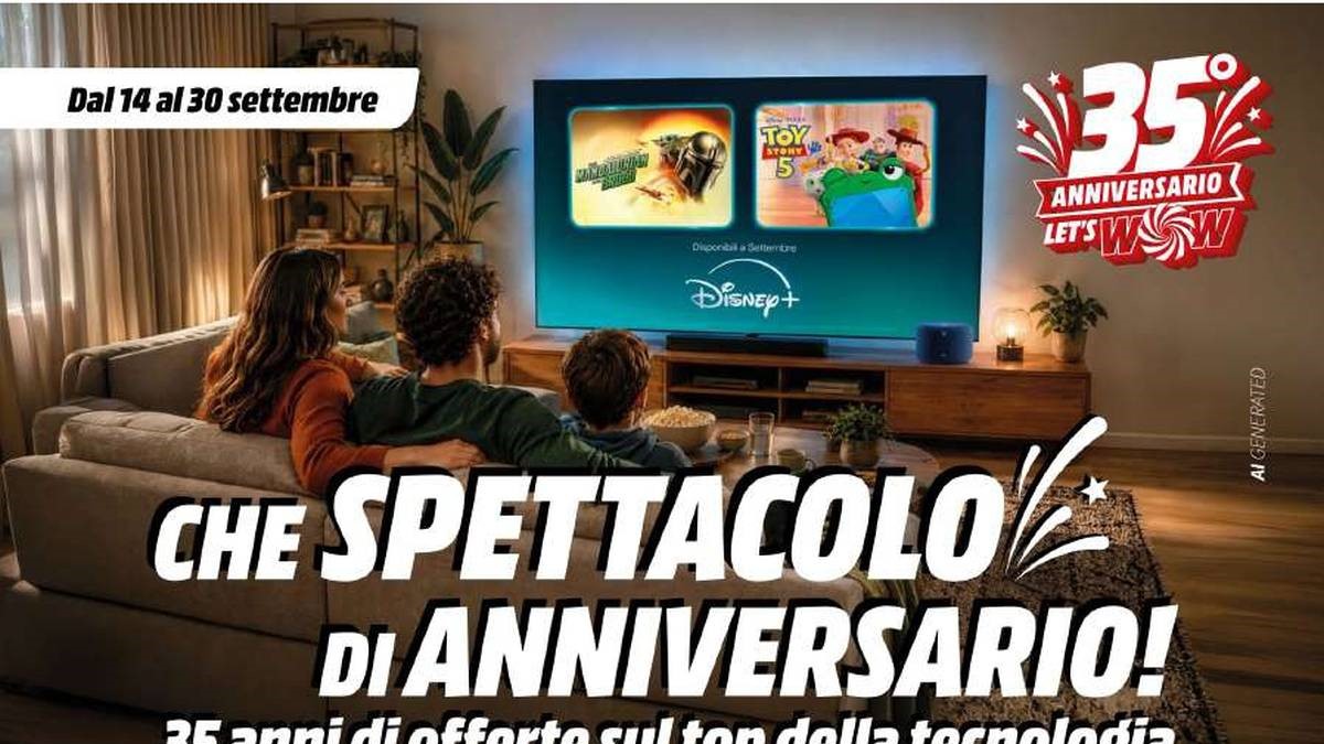 Volantino MediaWorld dal 14 settembre 2026, offerte per il 35° anniversario