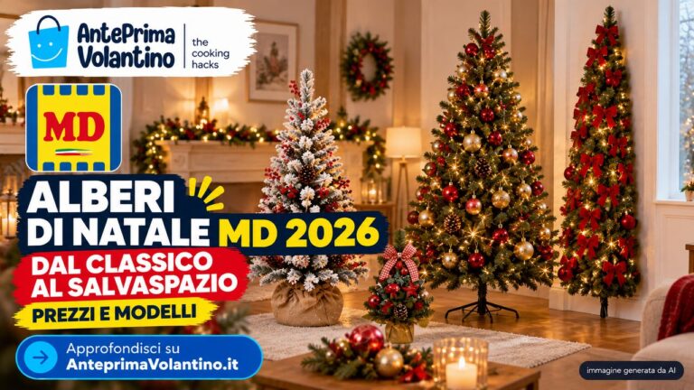 Alberi di Natale MD 2026, dal modello a parete alle decorazioni da 1 euro