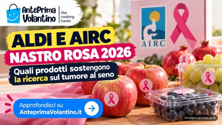 ALDI e AIRC Nastro Rosa 2026, quali prodotti sostengono la ricerca sul tumore al seno