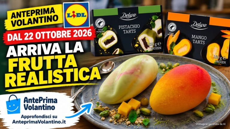 Anteprima volantino Lidl dal 22 ottobre 2026, arriva la frutta realistica