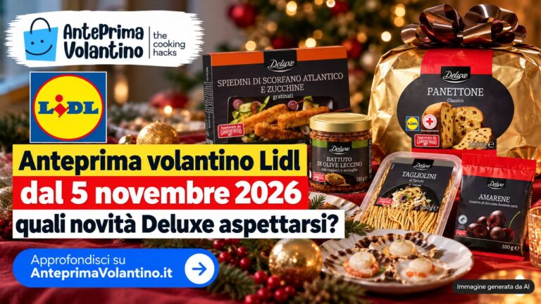 Anteprima volantino Lidl dal 5 novembre 2026, quali novità Deluxe aspettarsi?