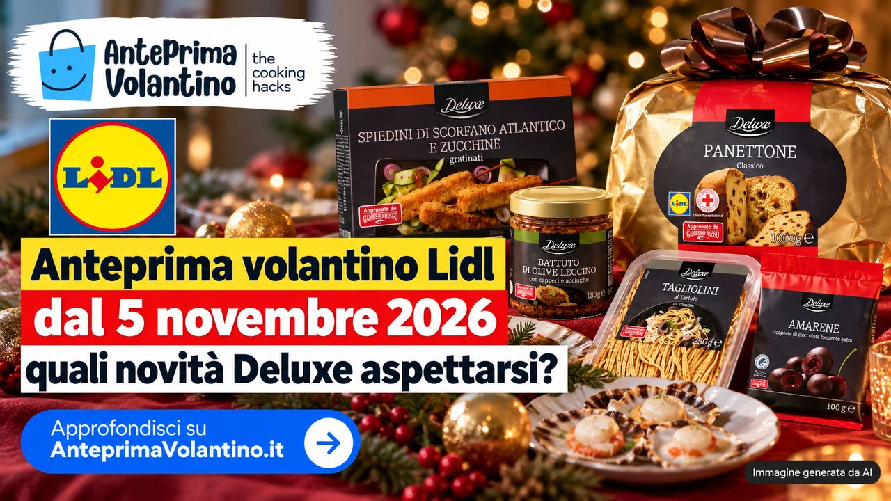 Anteprima volantino Lidl dal 5 novembre 2026, quali novità Deluxe aspettarsi?