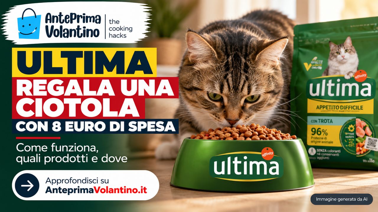 Ultima regala una ciotola con 8 euro di spesa, come funziona e dove richiederla