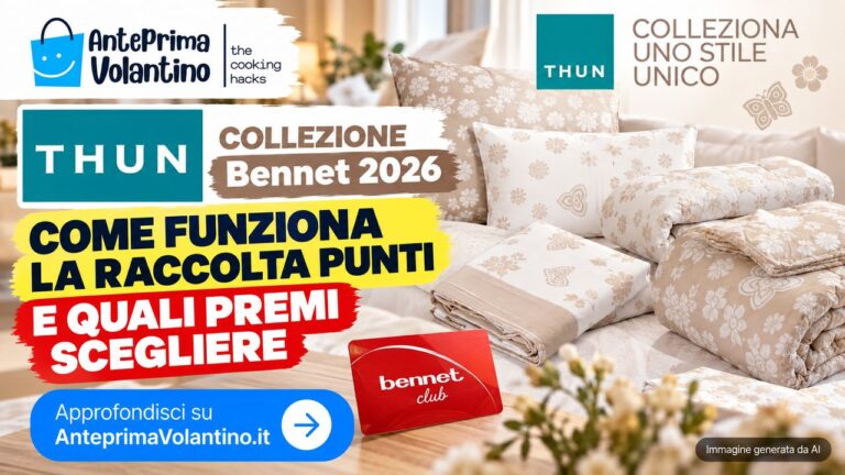 Collezione THUN Bennet 2026, come funziona la raccolta punti e quali premi scegliere