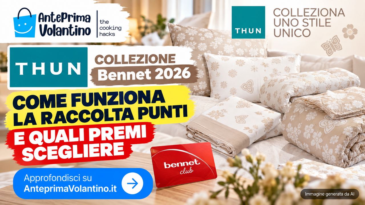 Collezione THUN Bennet 2026, come funziona la raccolta punti e quali premi scegliere