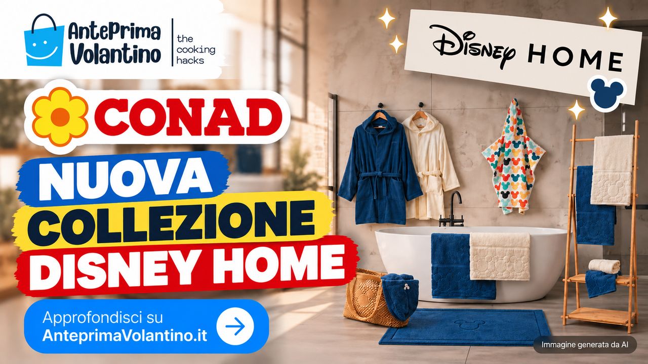 Conad Disney Home 2026, nuova collezione bagno con i Superbollini