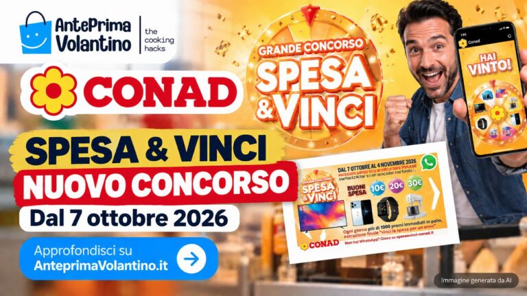 Conad Spesa & Vinci 2026, come funziona il concorso e quali premi si vincono