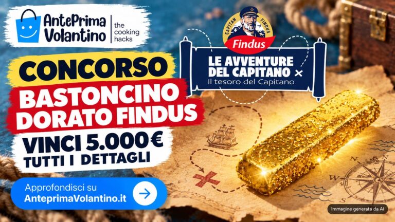 Concorso Bastoncino Dorato Findus 2026, cinque premi da 5.000 euro nascosti nelle confezioni