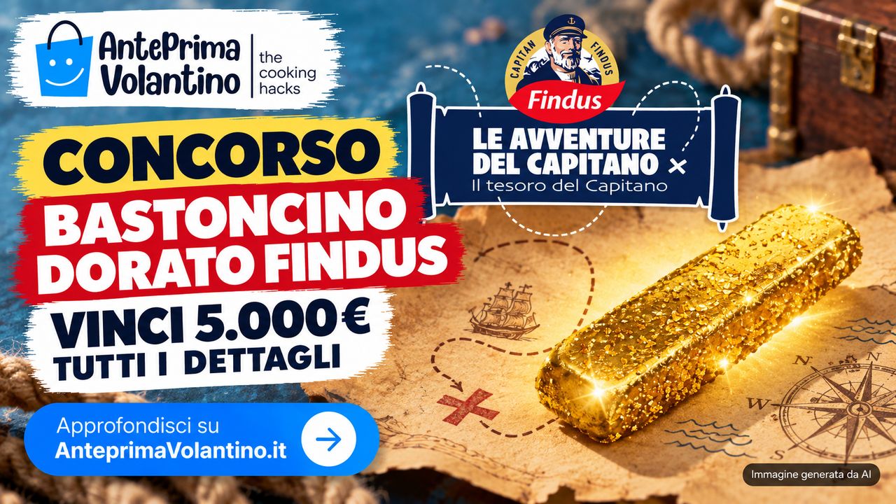 Concorso Bastoncino Dorato Findus 2026, cinque premi da 5.000 euro nascosti nelle confezioni